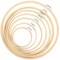 7 Pieces 7 Sizes Embroidery Hoops Set 4 inch to 12 inch Circle Cross Stitch Hoop Rings for Craft Sewing and Ornaments
